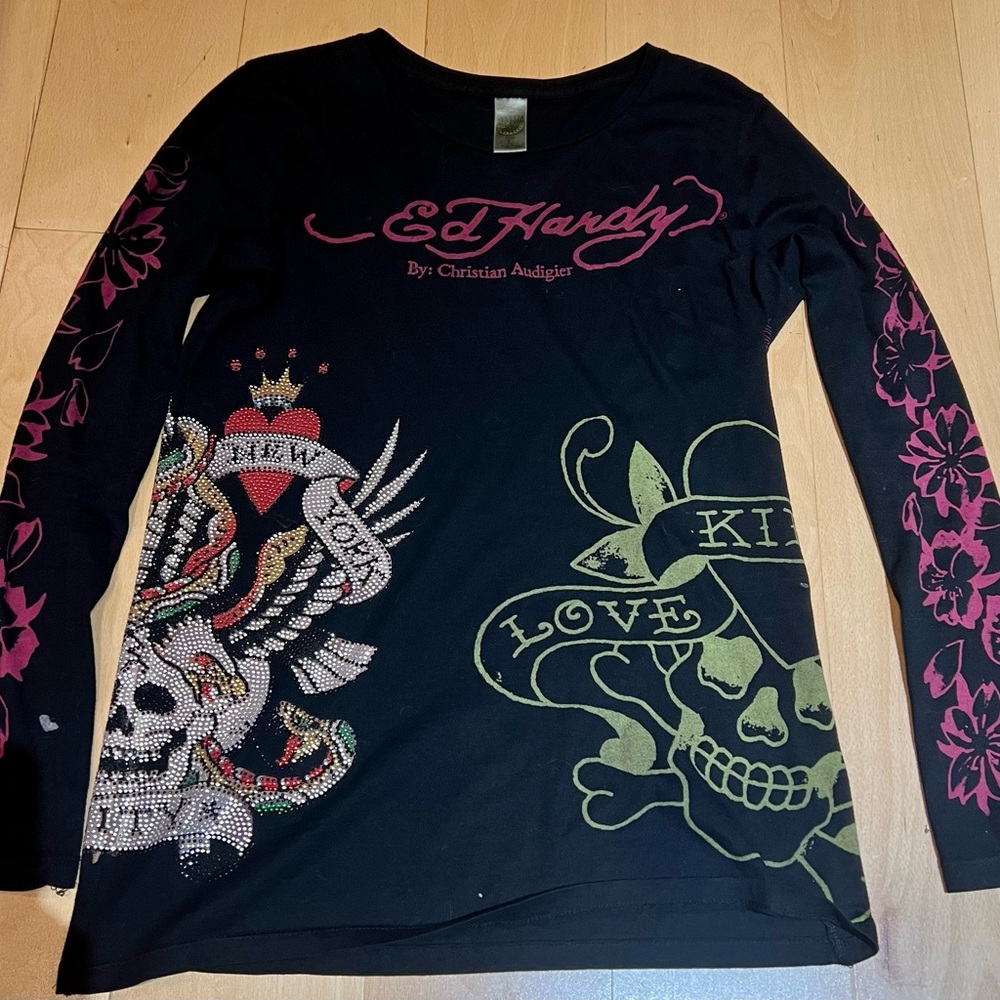 Vintage Ed Hardy long sleeve shirt